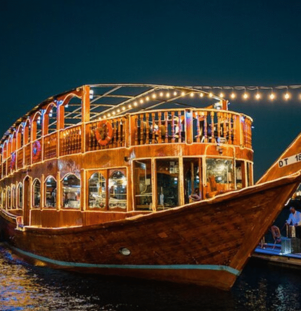 Dubai Night Tour With Marina Cruise Dinner