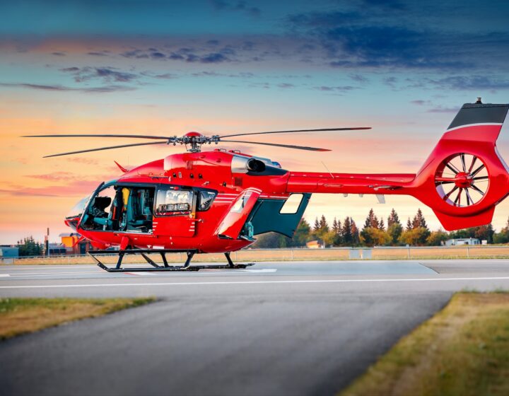 Air transportation. Helicopter. Air ambulance