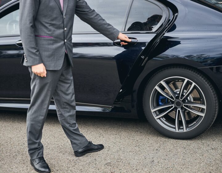 Luxury vehicle provided for a private airport transfer